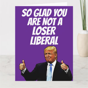 CARTE D'ANNIVERSAIRE DRÔLE DE DONALD TRUMP