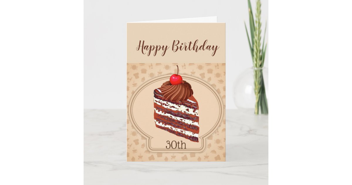 Carte D Anniversaire Drole De Gateau De Chocolat Zazzle Fr