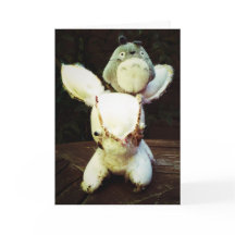 Carte d'anniversaire drôle de lapin. Soyez