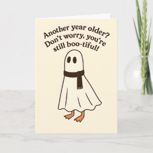Carte d'anniversaire drôle de l'oie d'Halloween