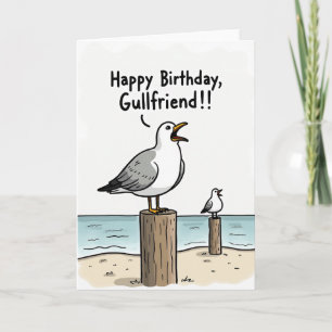 Carte d'anniversaire drôle de Mouette