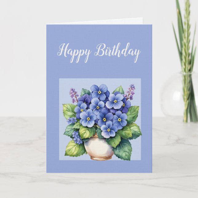 Carte d'anniversaire drôle de plante d'intérieur (Devant)