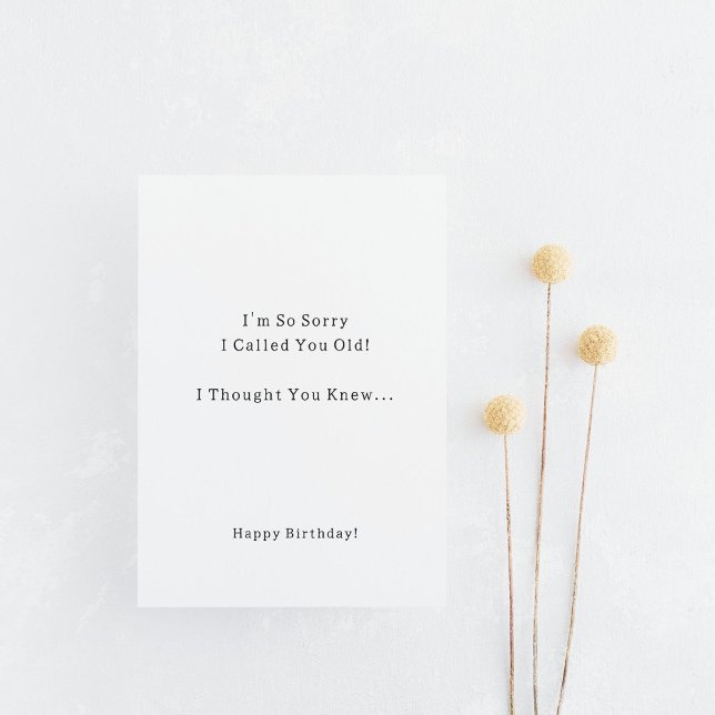 Carte d'anniversaire drôle et désolé de t'avoir tr (Créateur téléchargé)