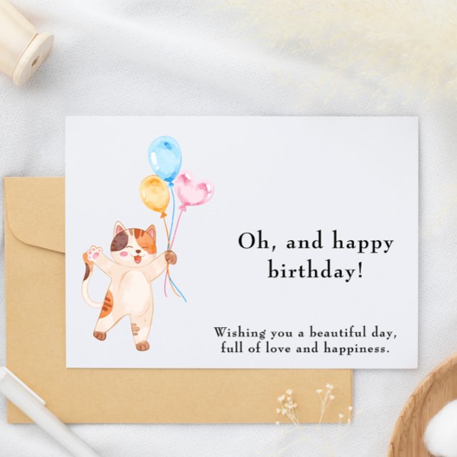 Carte d'anniversaire drôle et mignonne (Funny & Cute Birthday Card)