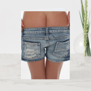 CARTE D'ANNIVERSAIRE DRÔLE FILLE LUNE VOUS (FESSES