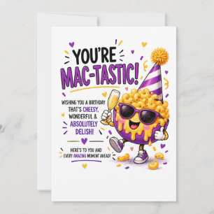Carte d'anniversaire drôle Mac & Cheese Punition