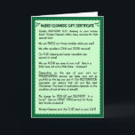 Carte d'anniversaire drôle :  Nettoyage de costume<br><div class="desc">Qui n'aimerait pas avoir leur costume d'anniversaire amélioré !  Envoyez cette carte d'anniversaire humoristique et rappelez-vous,  des "décapants de Nudee met le dos mignon dans votre costume !"</div>