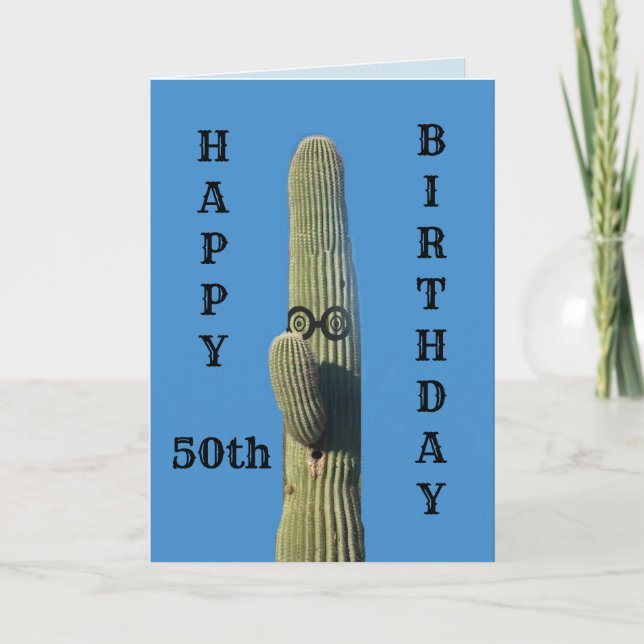 Carte d'anniversaire drôle pour 50 ans (Devant)