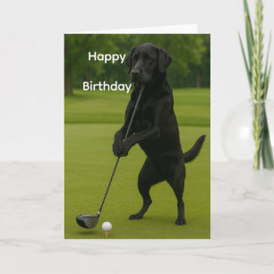 Carte d'anniversaire drôle pour amateur de chien L