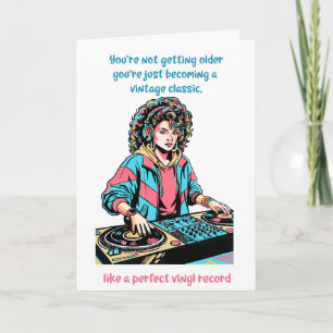 Carte d'anniversaire drôle pour ami avec disque vi