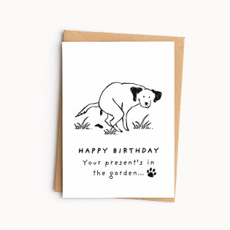 Carte d'anniversaire drôle pour chien - Cadeau dan