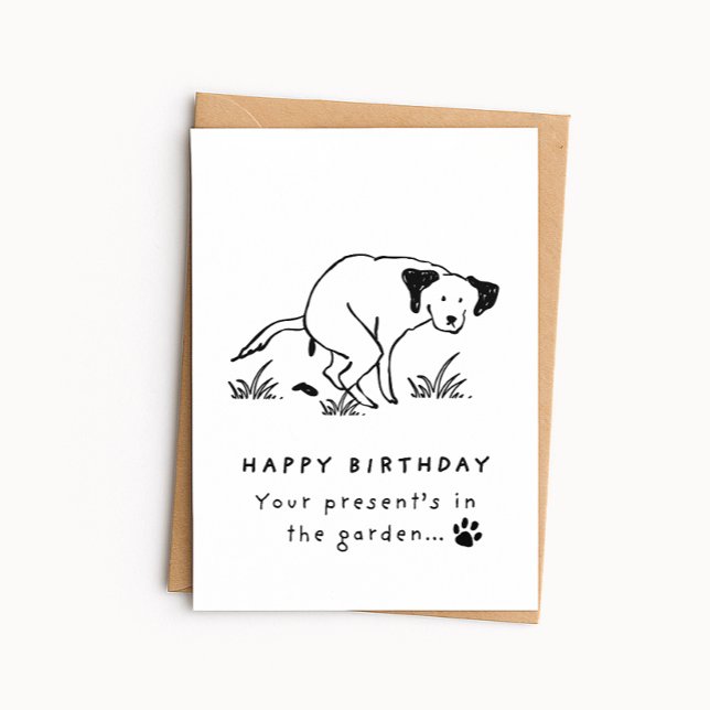Carte d'anniversaire drôle pour chien - Cadeau dan (Créateur téléchargé)