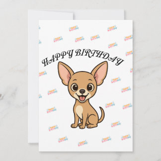 Carte d'anniversaire drôle pour Chihuahua