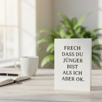 Carte d'anniversaire drôle pour des amis plus jeun