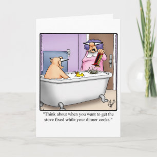 Carte d'anniversaire drôle pour elle