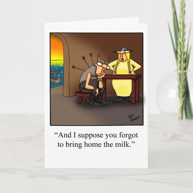 Carte d'anniversaire drôle pour elle (Devant)