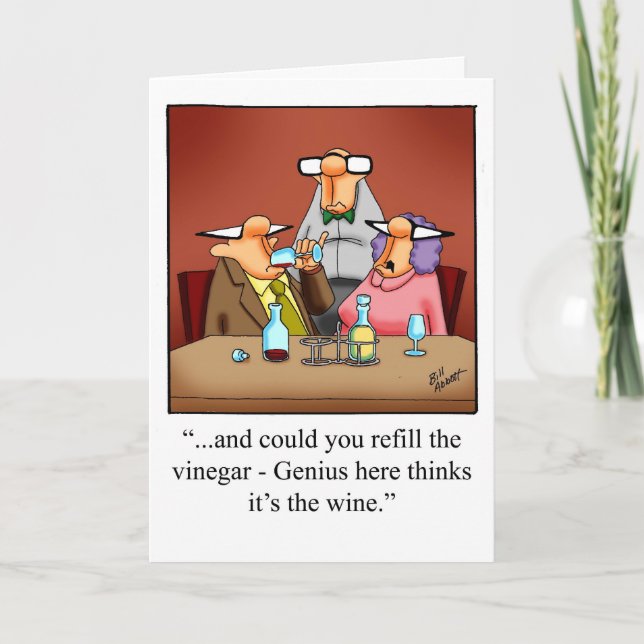 Carte d'anniversaire drôle pour eux "Lunettes Spec (Devant)