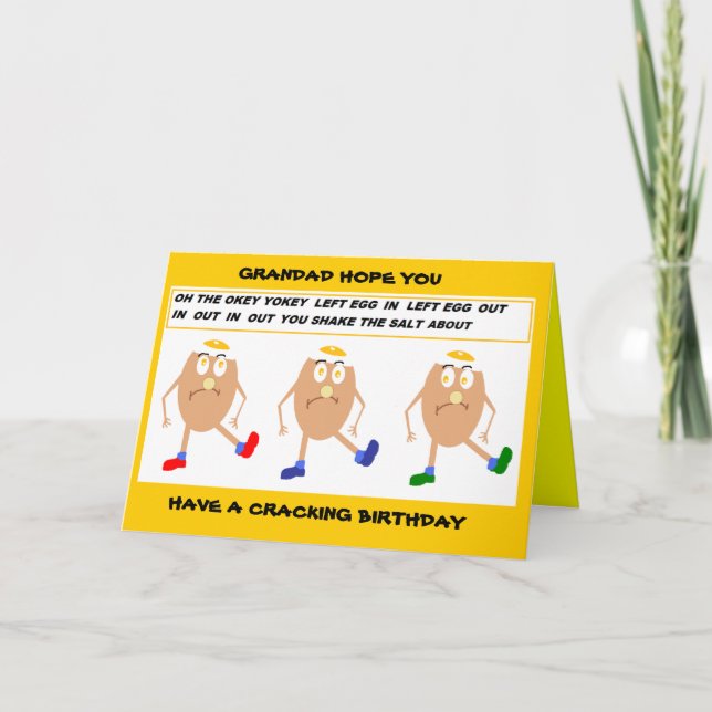Carte d'anniversaire drôle pour grand-père (Devant)