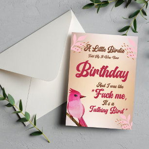 Carte d'anniversaire drôle pour hommes et femmes