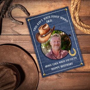 Carte d'anniversaire drôle pour papa Pas ta premiè