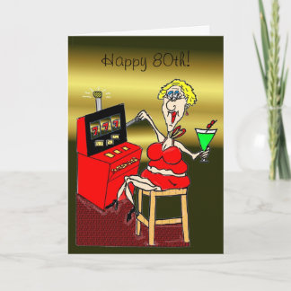 Carte d'anniversaire drôle pour ses 80 ans pour El
