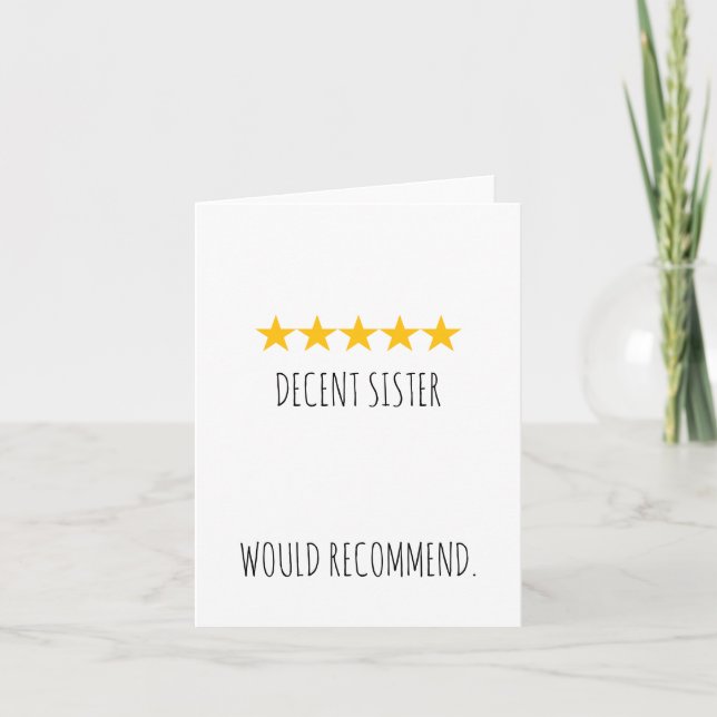 Carte d'anniversaire drôle pour sœur (Thème de cri (Devant)