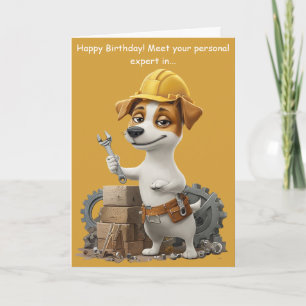 Carte d'anniversaire drôle pour un Jack Russell br