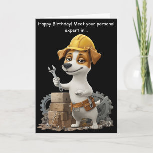 Carte d'anniversaire drôle pour un Jack Russell br
