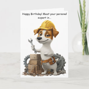 Carte d'anniversaire drôle pour un Jack Russell br