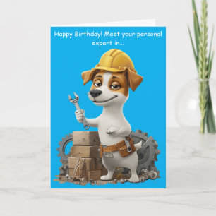 Carte d'anniversaire drôle pour un Jack Russell br