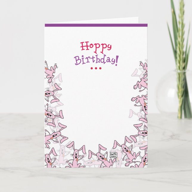 Carte d'anniversaire drôle presque chauve (Devant)