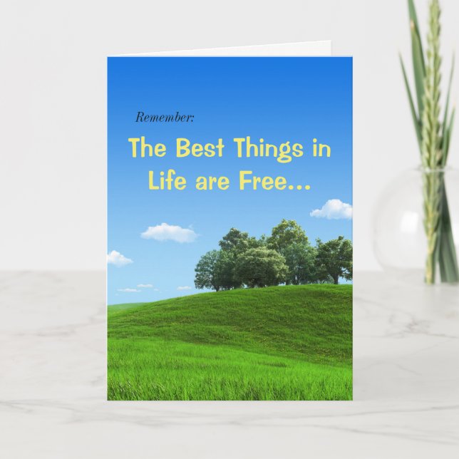 Carte d'anniversaire drôle si donner de l'argent o (Devant)