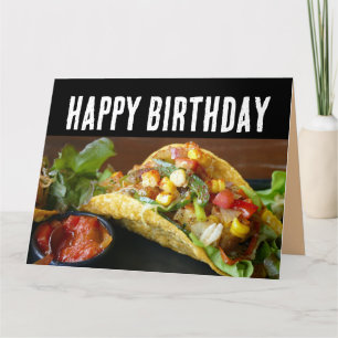 CARTE D'ANNIVERSAIRE DRÔLE TACO CARTES