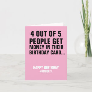 Carte d'anniversaire drôle "Tout le monde n'obtien