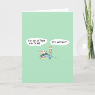 Carte d'anniversaire drôle Viagra - 009B