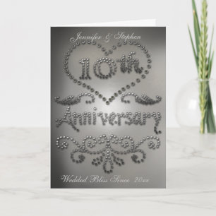 Carte d'anniversaire du 10e Mariage