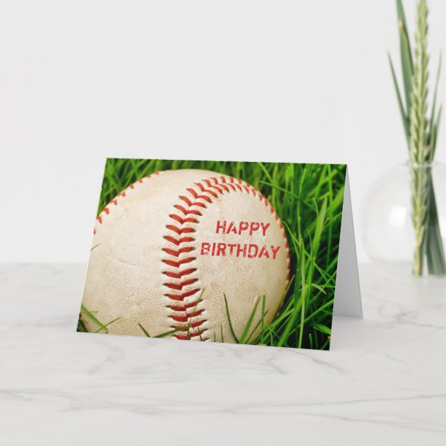 Carte d'anniversaire du baseball (Devant)
