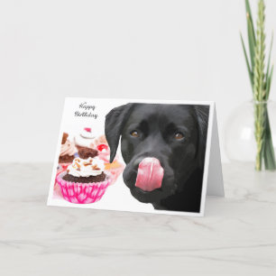 Carte d'anniversaire du Black Lab - Anniversaire d