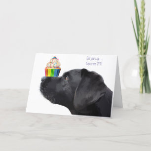 Carte d'anniversaire du Black Lab - Anniversaire d
