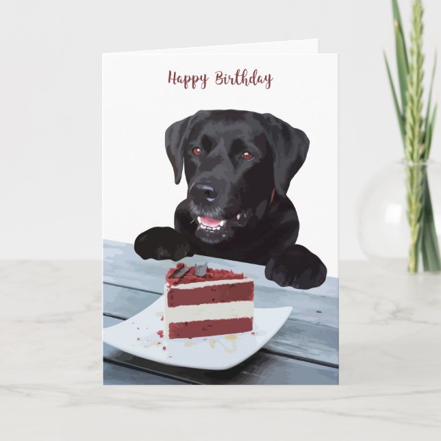 Carte d'anniversaire du Black Lab - Carte d'annive (Devant)