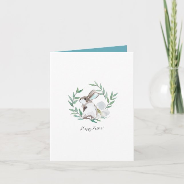 Carte d'anniversaire du Bunny de Pâques du printem (Devant)