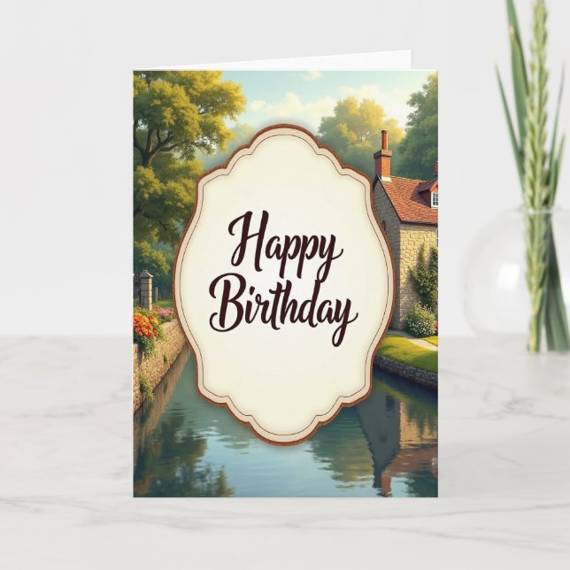 Carte d'anniversaire du Canal Tranquille (Devant)