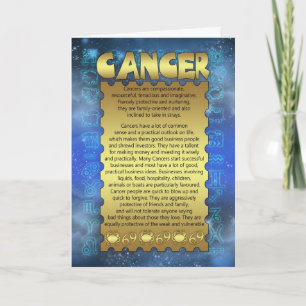Carte d'anniversaire du cancer - Carte d'anniversa