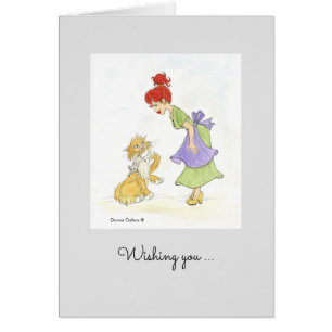 Carte d'anniversaire du chat