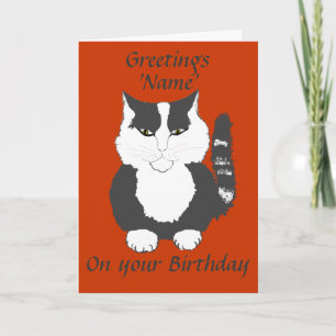 Carte d'anniversaire du chat à coon Maine