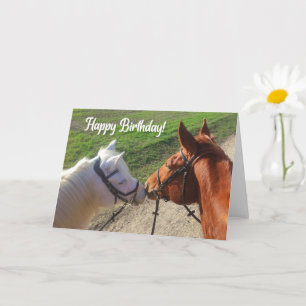 Carte d'anniversaire du cheval