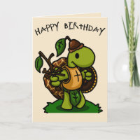 Carte d'anniversaire du chevalier Tortoise