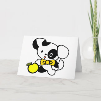 Carte d'anniversaire du chien de dessin