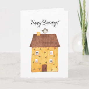 Carte d'anniversaire du client Watercolor House