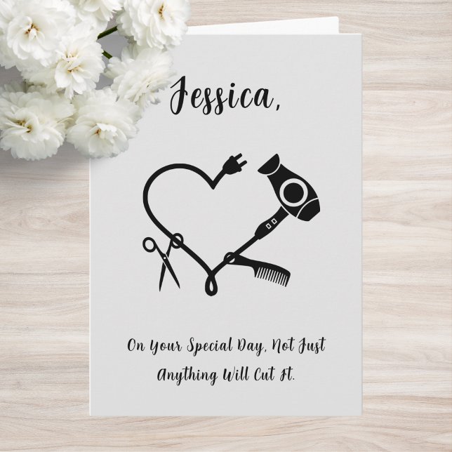 Carte d'anniversaire du coiffeur (Créateur téléchargé)